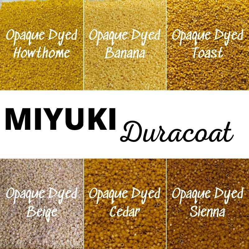 11/0 MIYUKI 6 Colores Delicas Surtido Duracoat Tierra 7gr x color - Miyukilandia
