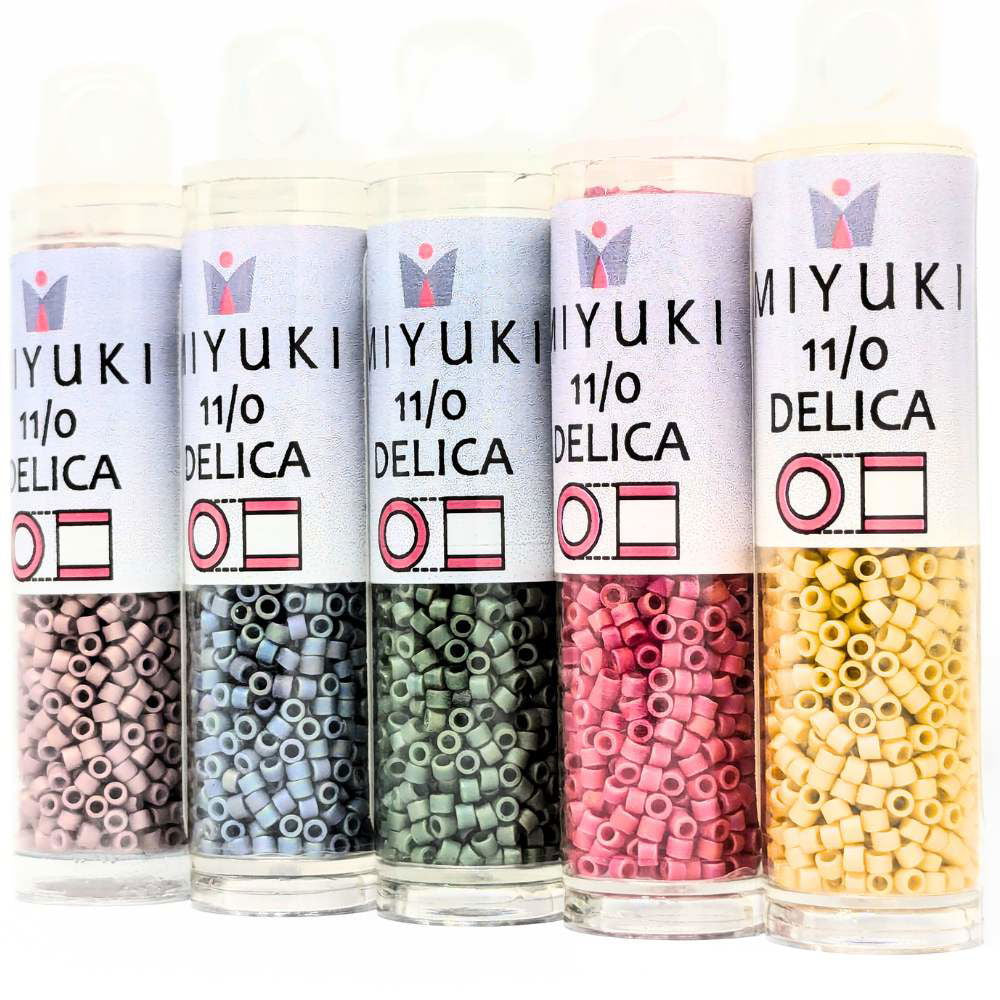 DB2321 Tubo Miyuki Delica 11/0 Frosted Opaque Glaze Rainbow Amethyst 7,2gr - Miyukilandia