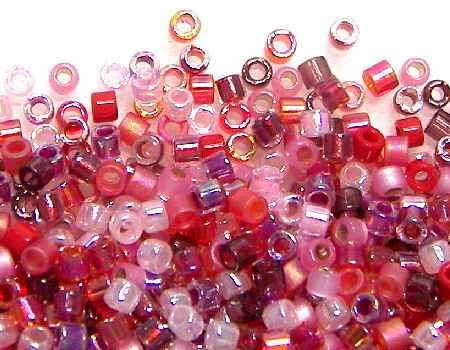 10/0 MIYUKI delica Mix abalorios  - Strawberry Fields x 1gr.  - Miyukilandia