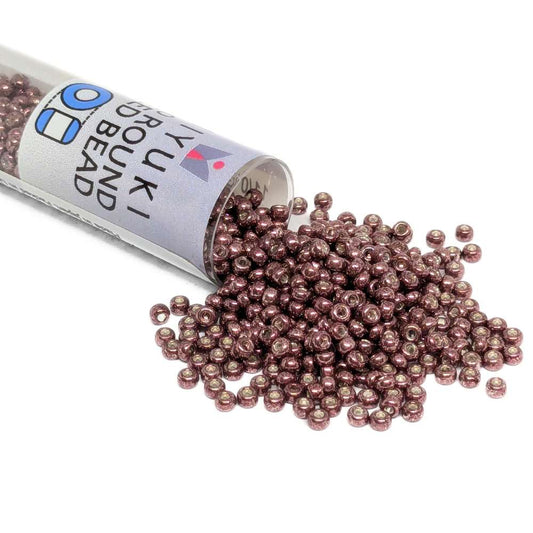 Miyuki Seed Beads Tube 11/0 "Galvanized Burny Cinnamon" Color 1085