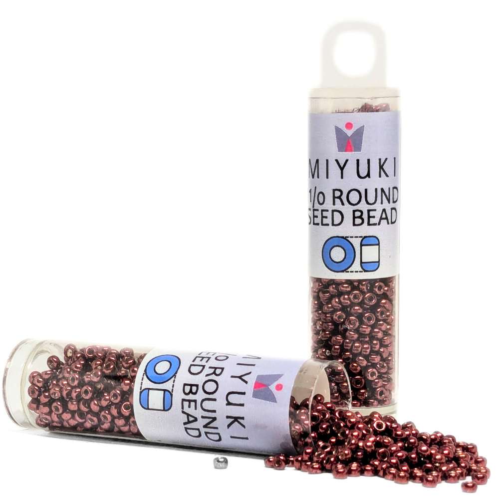 Miyuki Seed Beads Tube 11/0 "Galvanized Wine" Color 1089