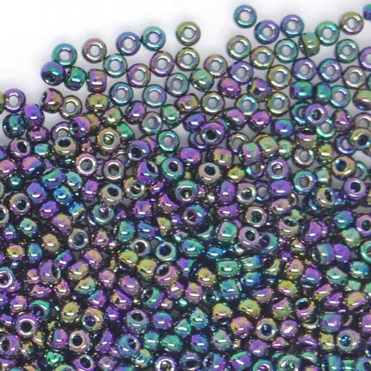 11/0 MIYUKI - rocalla - Blue Opaque Rainbow  - 1gr. -  - Crystaldreams Abalorios