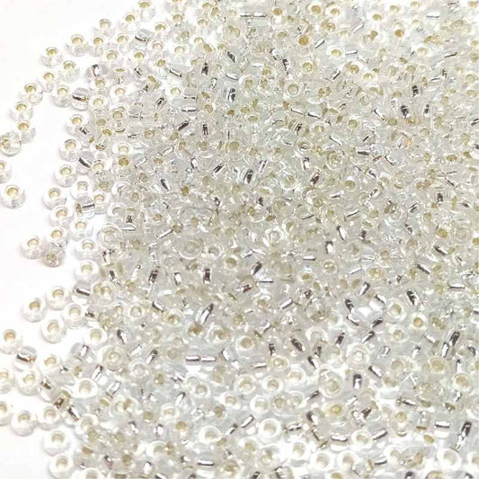 11/0 MIYUKI - rocalla - Crystal Silver Lined - 1 gr.  - Miyukilandia
