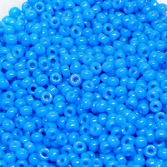 11/0 MIYUKI Rocalla 4484 - Duracoat Opaque Bright Blue - 1gr.  - Miyukilandia