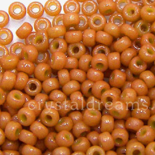 11/0 MIYUKI - rocalla - Duracoat Opaque Dyed Creamy Coral - 1gr. -  - Crystaldreams Abalorios