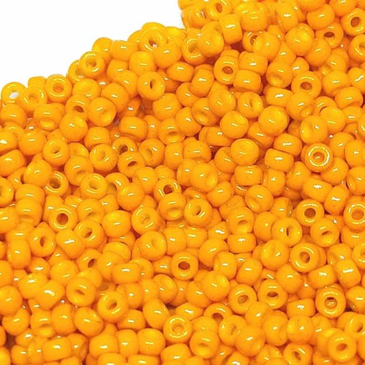11/0 MIYUKI - rocalla - Duracoat Opaque Dyed Orange - 1gr.  - Miyukilandia