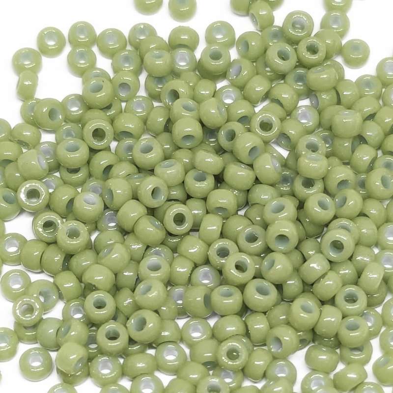 11/0 MIYUKI - rocalla - Duracoat Opaque Dyed Spring Green - 1gr. -  - Crystaldreams Abalorios