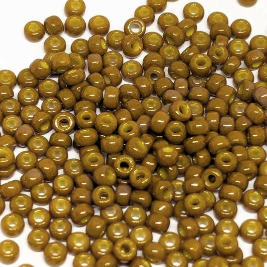 11/0 MIYUKI - rocalla - Duracoat Opaque Dyed Yellow Olive - 1gr. -  - Crystaldreams Abalorios