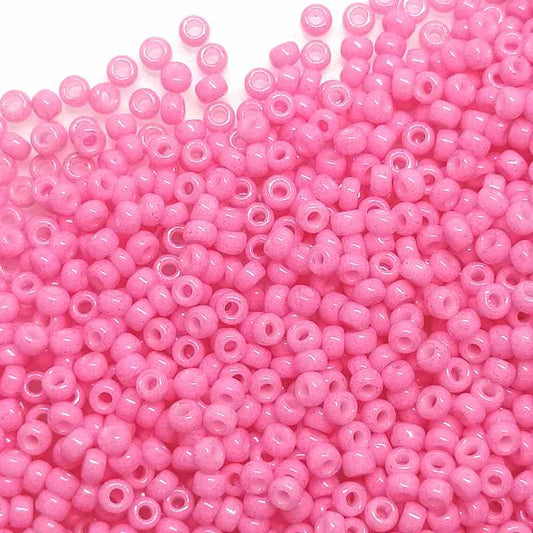 11/0 MIYUKI rocalla 1385 - Dyed Opaque Pink - 1gr.  - Miyukilandia