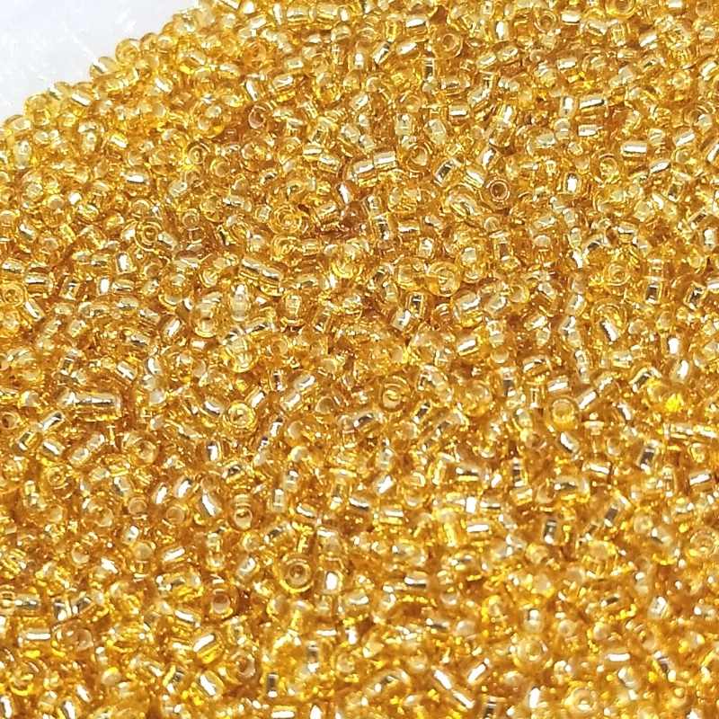 8/0 MIYUKI - rocalla - Silver Lined Gold - 1gr. col. 003