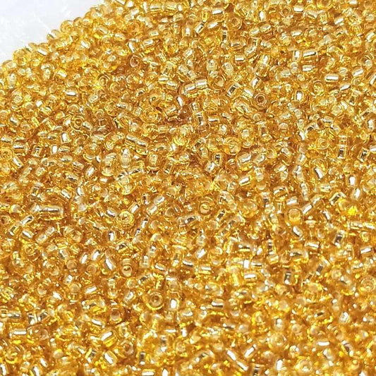 8/0 MIYUKI - rocalla - Silver Lined Gold - 1gr. col. 003