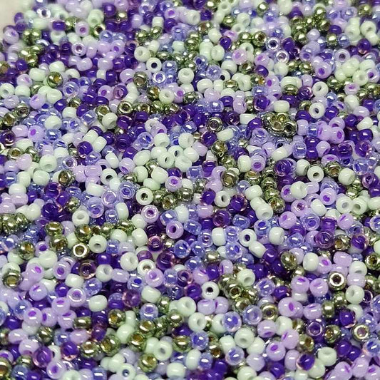 11/0 MIYUKI - rocalla - Lavender Mix - 1 gr.  - Miyukilandia