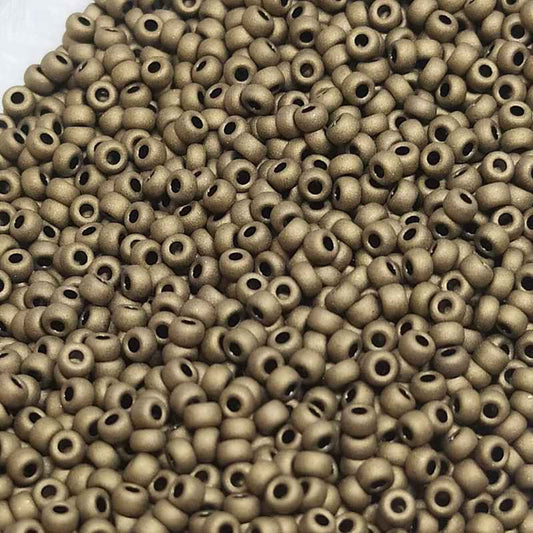 11/0 MIYUKI rocalla 2006 - Metallized Mate Bronze - 1gr.  - Miyukilandia