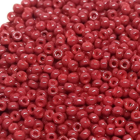 11/0 MIYUKI - rocalla - Opaque Dyed Red - 1gr.  - Miyukilandia