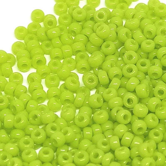 11/0 MIYUKI Rocalla 0416 - Opaque Green Apple - 1gr.  - Miyukilandia