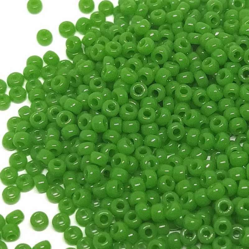 11/0 MIYUKI Rocalla 0411 - Opaque Jade Green - 1gr.  - Miyukilandia