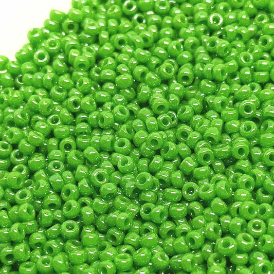 11/0 MIYUKI - rocalla - Opaque Jade Green Luster - 1gr.  - Miyukilandia