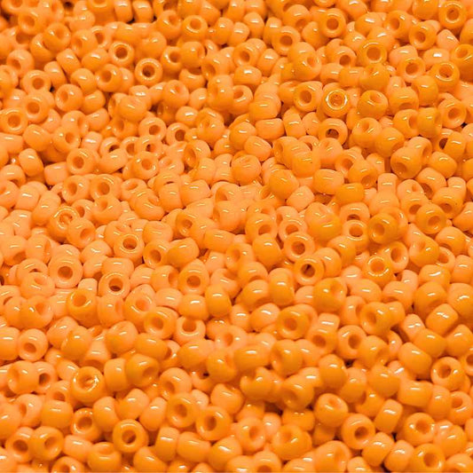11/0 MIYUKI - rocalla 405 - Opaque Light Orange - 1gr.  - Miyukilandia