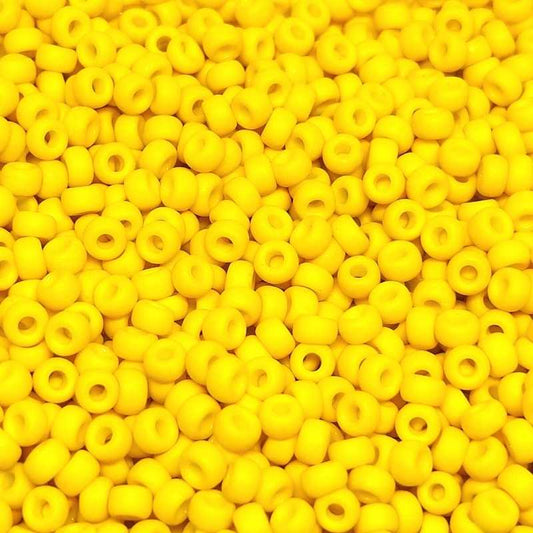 11/0 MIYUKI - rocalla - Opaque Matte Canary - 1gr.  - Miyukilandia