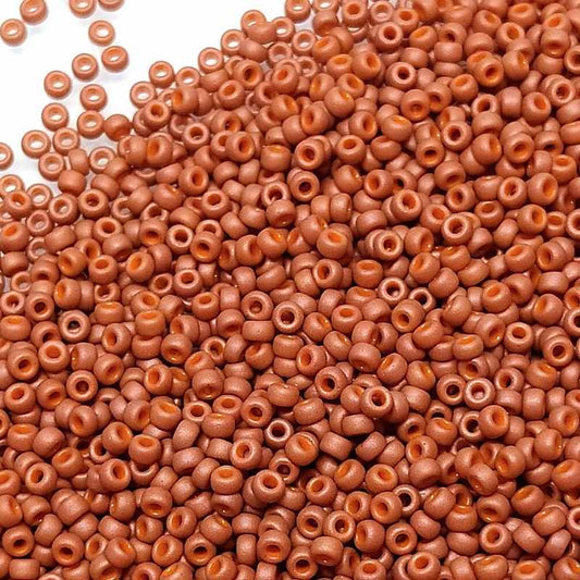 11/0 MIYUKI - rocalla - Opaque Matte Terracotta 1gr.  - Miyukilandia