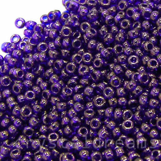 11/0 MIYUKI - rocalla - Sapphire Gold Luster - 1gr. -  - Crystaldreams Abalorios