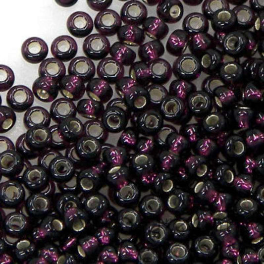 11/0 MIYUKI - rocalla - Silver Lined Amethyst - 1gr. -  - Crystaldreams Abalorios