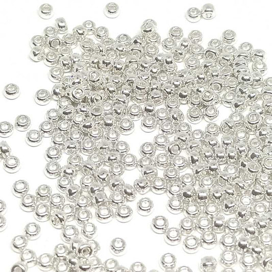 11/0 MIYUKI - rocalla - Sterling Silver Plated - 1 gr.  - Miyukilandia