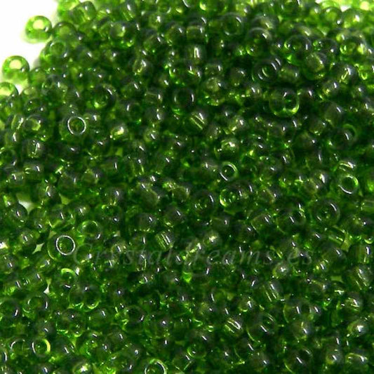 11/0 MIYUKI - rocalla - Transparent Olive Green - 1 gr.  - Miyukilandia