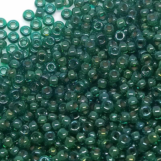 11/0 MIYUKI - rocalla - Trasparent Emerald - 1gr.  - Miyukilandia