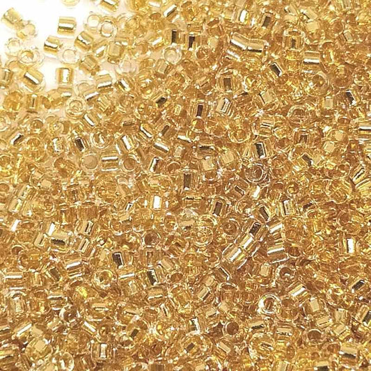 11/0 MIYUKI delica DB0033 - 24 Kt. Gold Lined - 1 gr.  - Miyukilandia