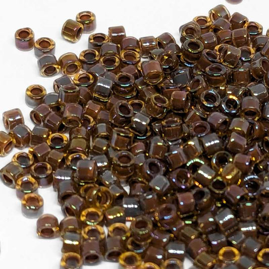 11/0 MIYUKI delica DB0287 - Amber Topaz Lined - 1gr.  - Miyukilandia