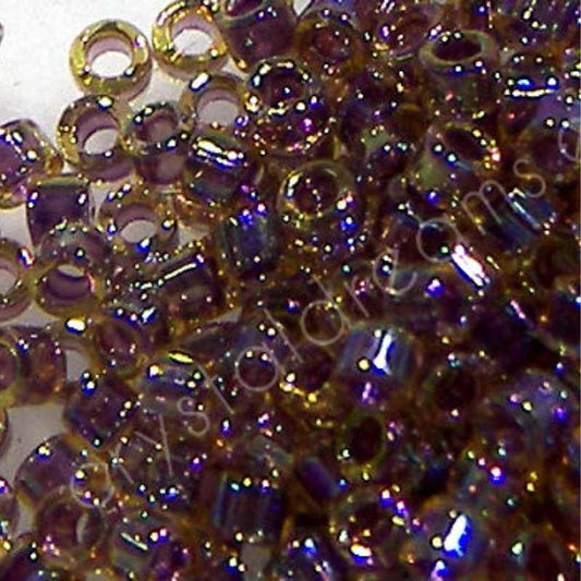 11/0 MIYUKI delica DB0091 - Berry Lined Light Topaz AB - 1gr.  - Miyukilandia