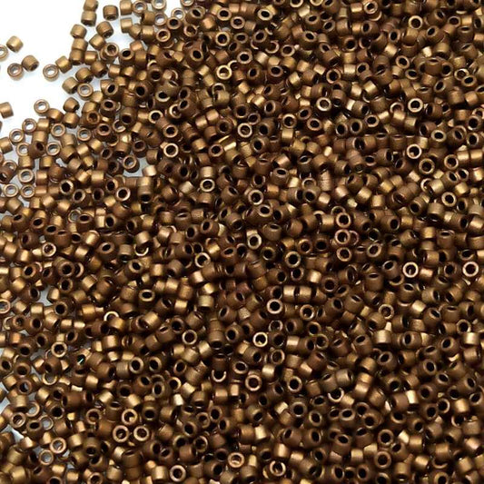 11/0 MIYUKI delica DB1051 - Bronze Mate - 1gr.  - Miyukilandia