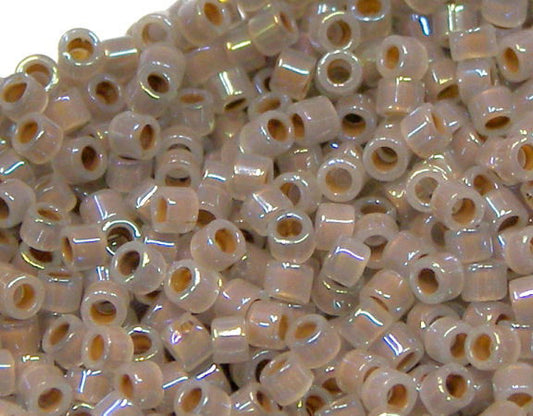 11/0 MIYUKI delica DB1749 - Cocoa Lined AB opal - 1 gr.  - Miyukilandia