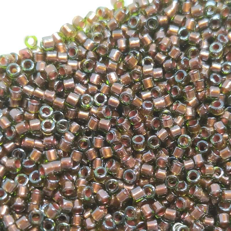 11/0 MIYUKI delica DB1710 - Copper Lined Olive - 1gr.  - Miyukilandia