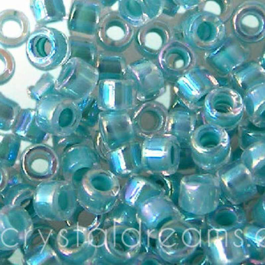 11/0 MIYUKI delica DB0079 - Crystal Blue Zircon AB Lined - 1gr.  - Miyukilandia