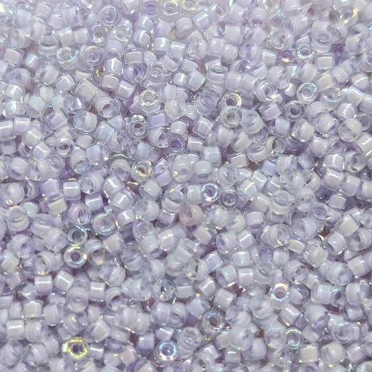 11/0 MIYUKI delica DB0080 - Crystal Lavender AB - 1gr.  - Miyukilandia