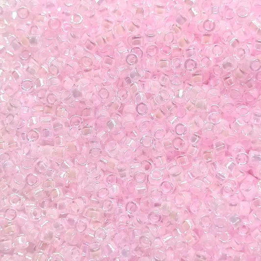 11/0 MIYUKI delica DB0055 - Crystal Rose AB Lined - 1gr.  - Miyukilandia