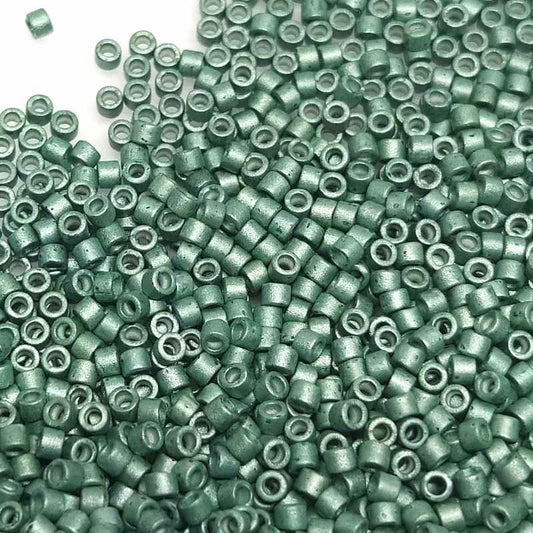 11/0 MIYUKI delica DB1172 - Dark Water Galvanized Semi-Frosted - 1gr.  - Miyukilandia