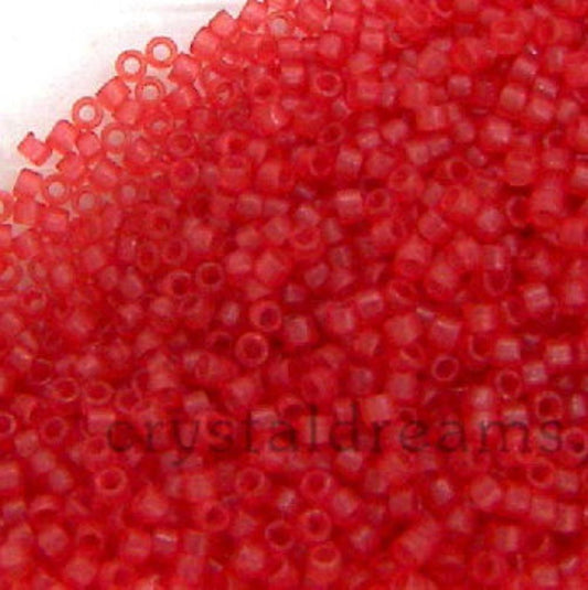 11/0 MIYUKI delica DB0779 - Dyed Matte Transp. Salmon - 1gr.  - Miyukilandia