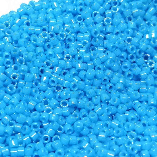 11/0 MIYUKI delica DB0659 - Dyed Opaque Capri Blue - 1gr.  - Miyukilandia