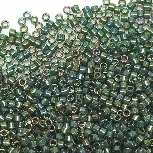 11/0 MIYUKI delica DB0125 - Emerald Gold Luster 1gr.  - Miyukilandia