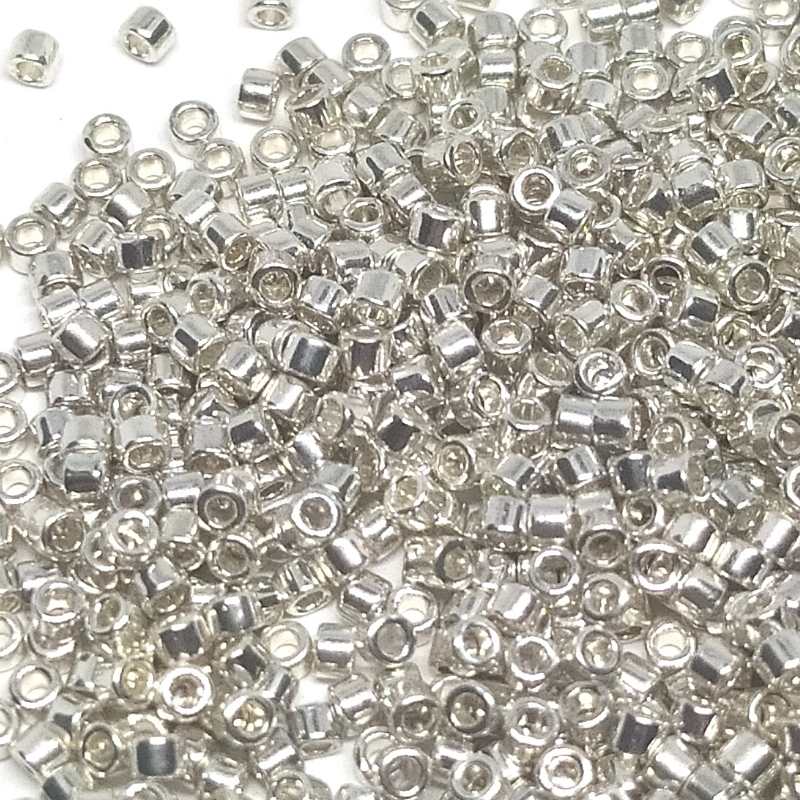 11/0 MIYUKI delica DB0035 - Galvanized Silver Metallic - 1gr.  - Miyukilandia