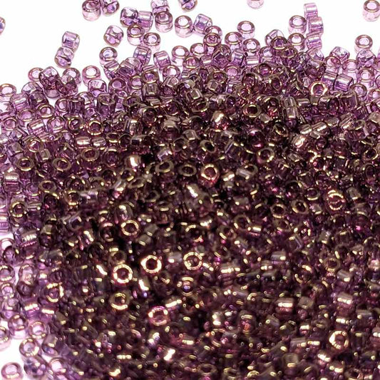 11/0 MIYUKI delica DB0108 - Golden Luster Amethyst - 1gr.  - Miyukilandia