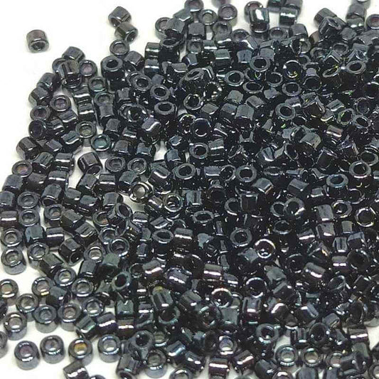 11/0 MIYUKI delica DB0001 - Gunmetal - 1 gr.  - Miyukilandia