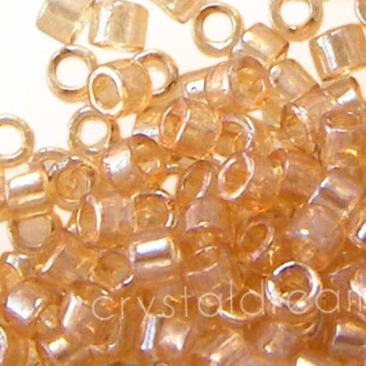 11/0 MIYUKI delica DB0101 - Light Smoked Topaz Gold Luster 1gr.  - Miyukilandia