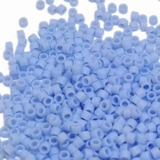 11/0 MIYUKI delica DB1587 - Matte Opaque Agata Blue - 1gr.  - Miyukilandia