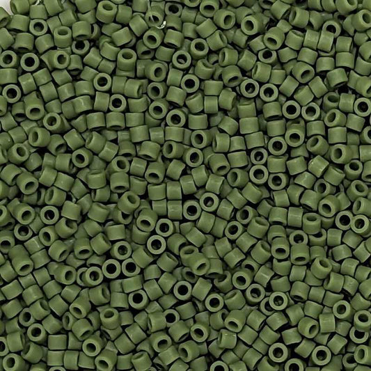 11/0 MIYUKI delica DB1585 - Matte Opaque Avocado - 1gr.  - Miyukilandia