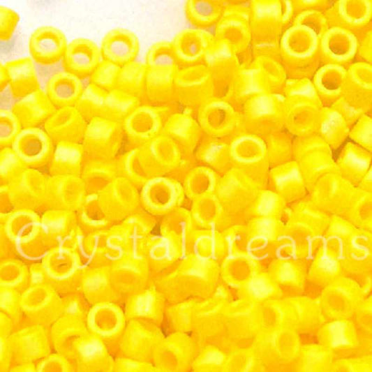 11/0 MIYUKI delica DB1592 - Matte Opaque Canary AB - 1gr.  - Miyukilandia