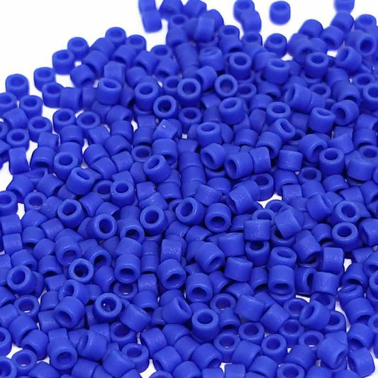 11/0 MIYUKI delica DB1588 - Matte Opaque Cyan Blue - 1gr.  - Miyukilandia